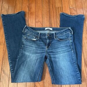 Hollister Women's Low Rise Bootcut Blue Jeans